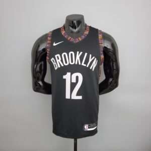 harris#12 בגרסת ברוקלין נטס סיטי חולצת NBA שחורה