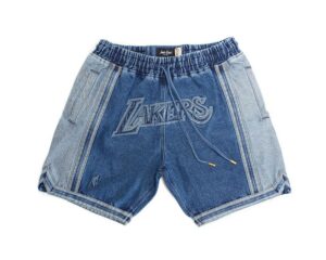 Los Angeles Lakers Basketball Blue Just Don Shorts Jean