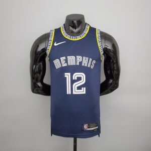 Morant 2022 עונת 2022 #12 גריזליס סיטי מהדורת רויאל בלו NBA Jersey
