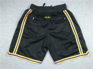 Los Angeles Lakers Basketball Black Just Don Shorts