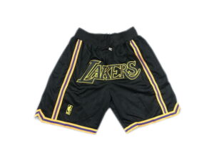 Los Angeles Lakers Basketball Black Just Don Shorts