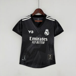 חולצת משחק נשים ריאל מדריד Y3 Edition שחור 2022