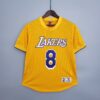 Mitchellness Lakers Yellow No. 8 BRYANT Retro Mesh Short Sleeve