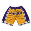 Just Don Style X 1996 1997 Los Angeles Retro Basketball Shorts A