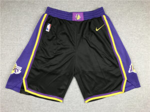 Los Angeles Lakers 2021 Earned Edition Black Shorts