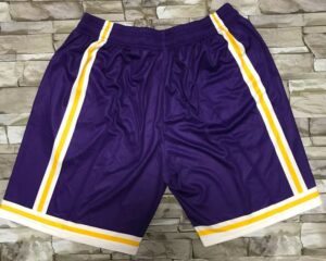 Los Angeles Lakers Big Face M&N Shorts Purple Hardwood Classics