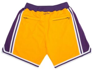 Los Angeles Lakers Basketball Yellow Just Don Shorts