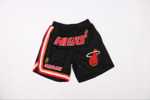 Miami Heat Basketball Black Just Don Shorts