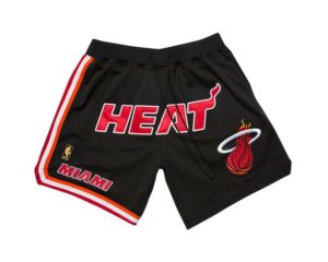Miami Heat Basketball Black Just Don Shorts