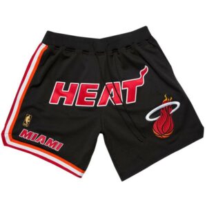 Miami Heat Basketball Black Just Don Shorts
