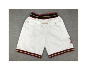 Philadelphia 76ers Basketball White Just Don Shorts