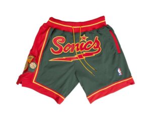 Seattle Supersonics Green Basketball Just Don Shorts