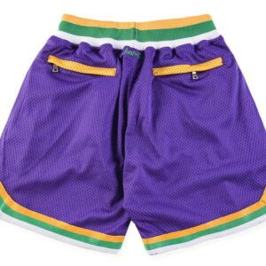 Utah Jazz 90s Throwback Basketball Purple Just Don Shorts