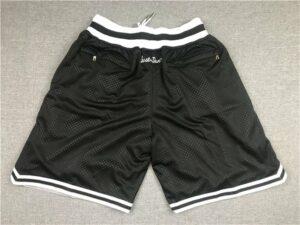 Brooklyn Nets Black Swingman Throwback Shorts