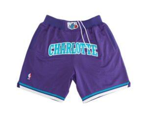Charlotte Hornets Basketball Purple Just Don Shorts