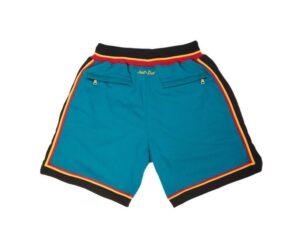 Detroit Pistons Basketball Teal Just Don Shorts