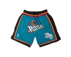 Detroit Pistons Basketball Teal Just Don Shorts