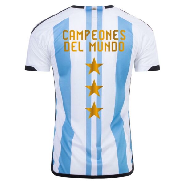 חולצת משחק ארגנטינה בית 2022 - שלושה כוכבים - אלופת העולם