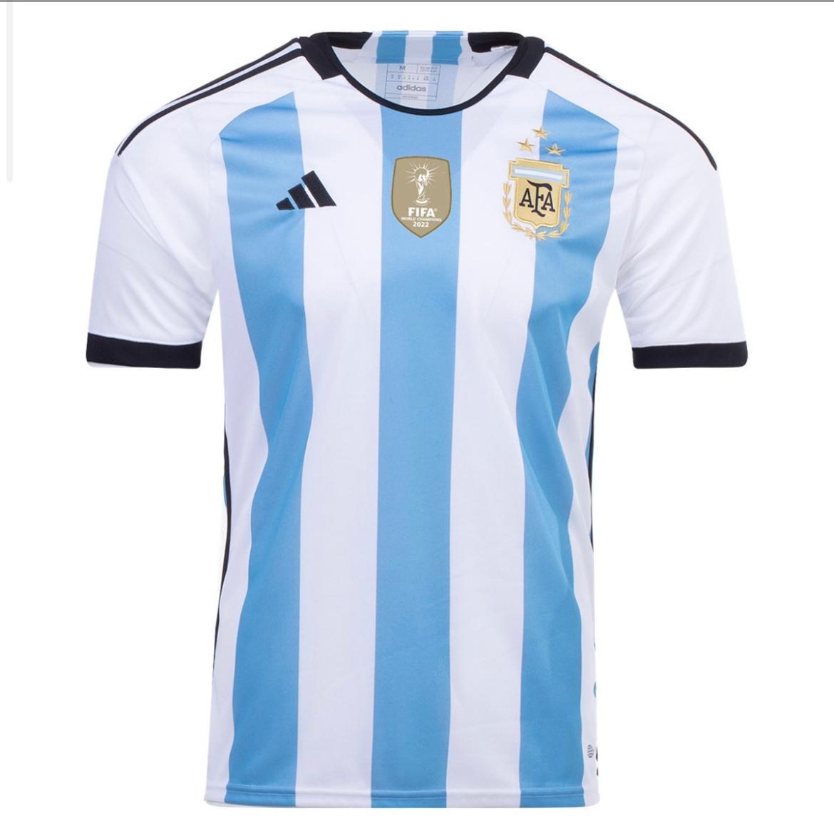 חולצת משחק ארגנטינה בית 2022 – שלושה כוכבים – אלופת העולם