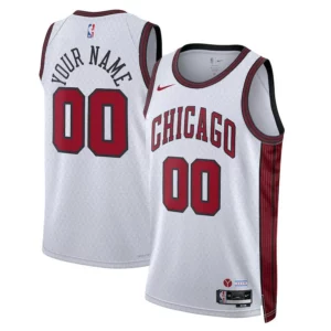 גופיית NBA שיקגו בולס City edition עם הדפסת שם ומספר ובחירה 22/23