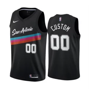 גופיית משחק NBA סן אנטוניו ספרס מהדורת סיטי צבעי פיאסטה – התאמה אישית