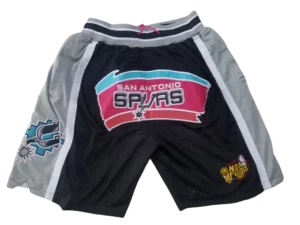מכנסי NBA קצרים סאן אנטוניו ספרס Just don שחור ואפור