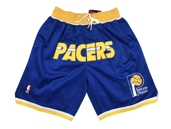 מכנסי NBA קצרים אינדיאנה פייסרס Just don כחול וצהוב