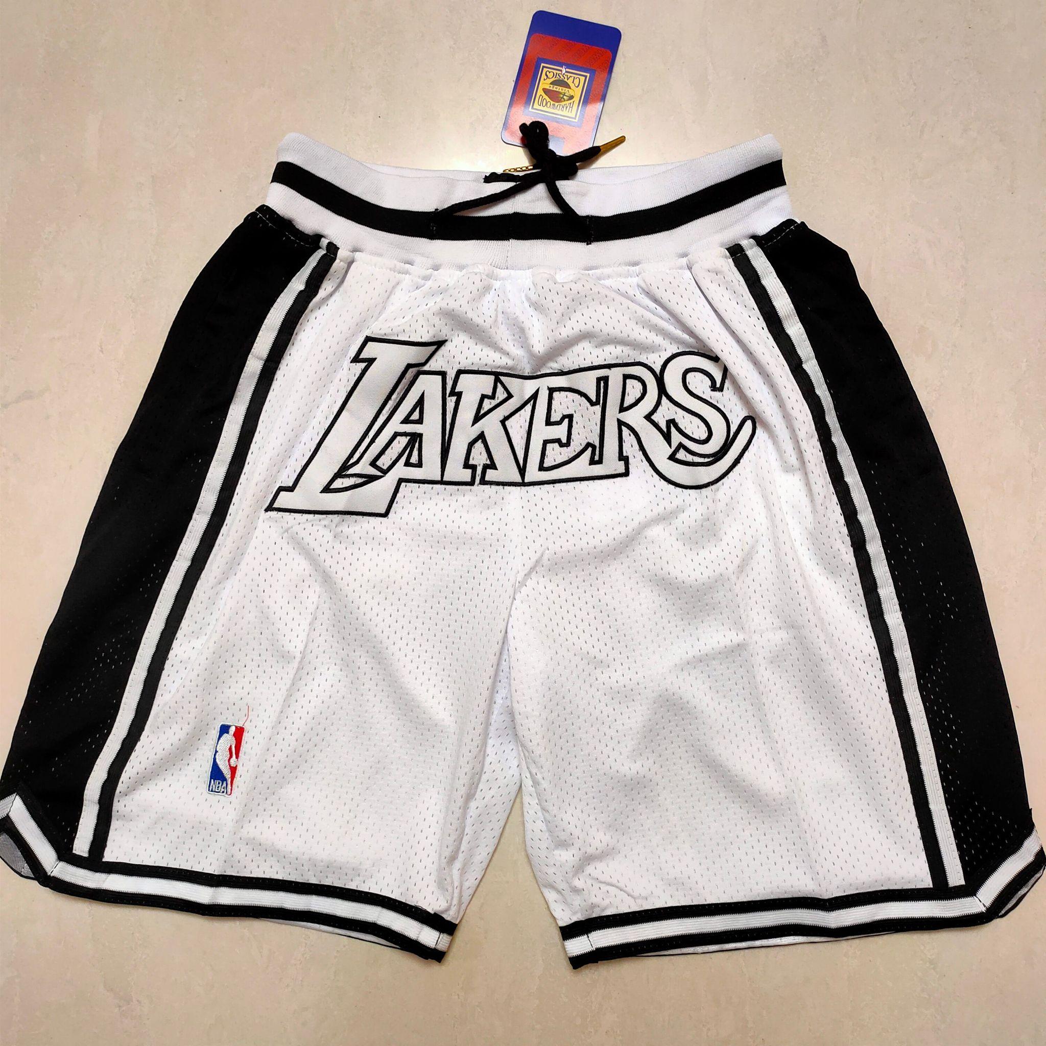 Lakers MVP White Pocket Shorts