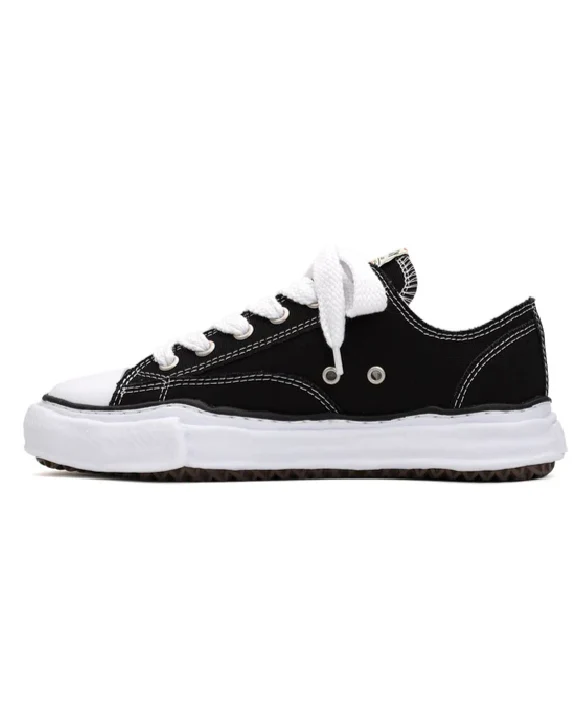 Maison Mihara Yasuhiro Peterson Canvas Low Black White | מייסון מיהרה יאסוהירו