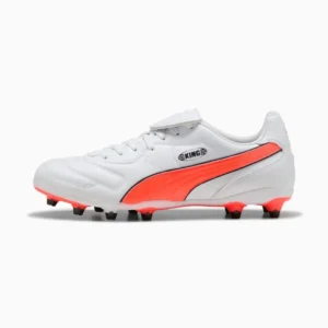 PUMA King LIGA FG/AG – PUMA White/Glowing Red/PUMA Black