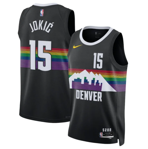 גופיית NBA ניקולה יוקיץ’ דנבר נאגטס – Black City Edition 2025/26 | HOOPERS