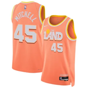 גופיית NBA דונובן מיצ’ל קליבלנד קאבלירס – Orange City Edition 2025/26 | HOOPERS