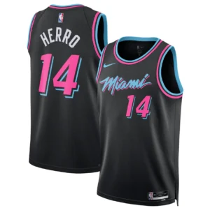 גופיית NBA טיילר הירו מיאמי היט – Black City Edition 2025/26 | HOOPERS
