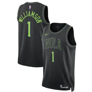 גופיית NBA זאיון וויליאמסון ניו אורלינס פליקנס – Black City Edition 2025/26 | HOOPERS