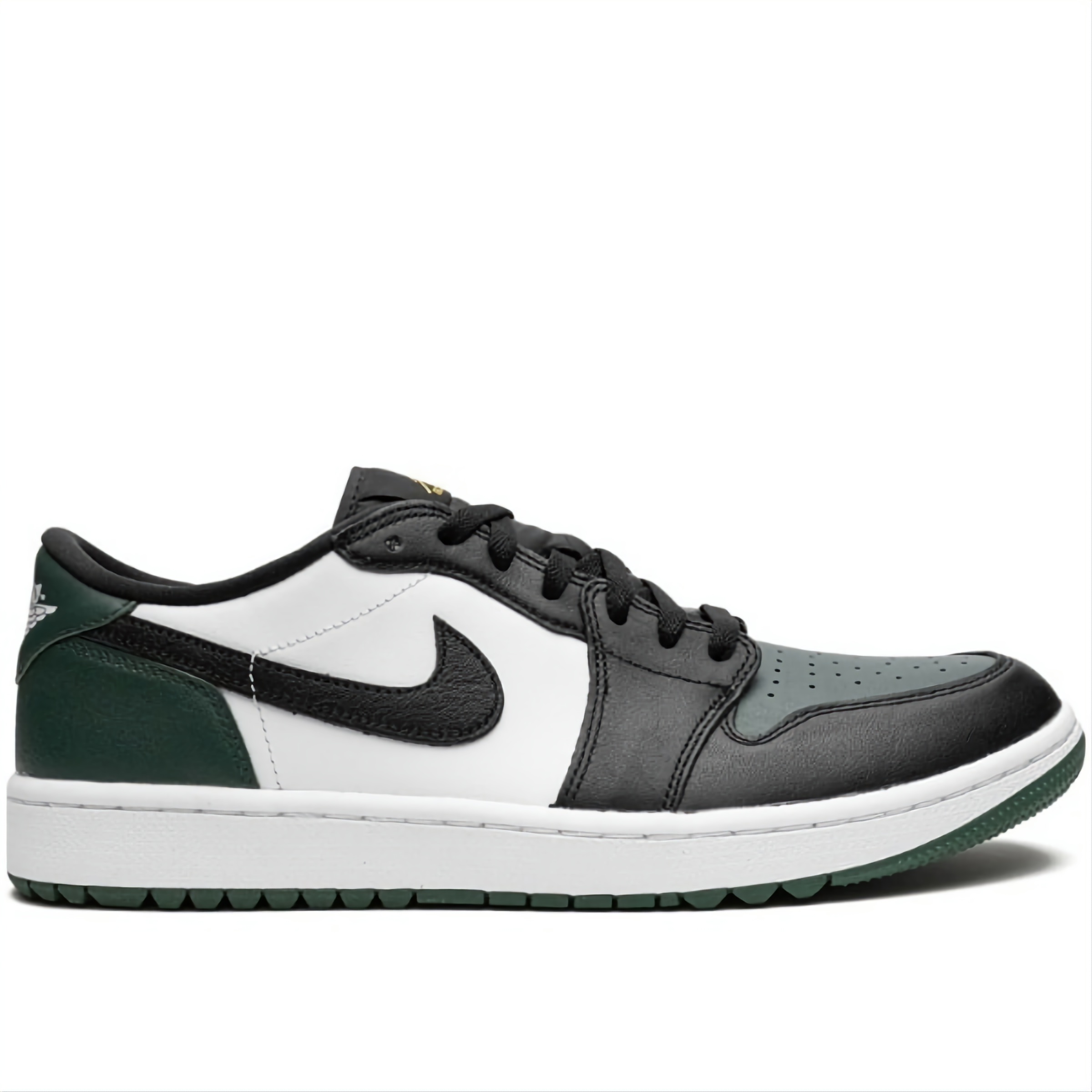 Air Jordan 1 G "White/Black/Noble Green/Pollen" sneakers