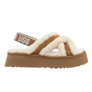 UGG Chestnut Disco Cross Slide