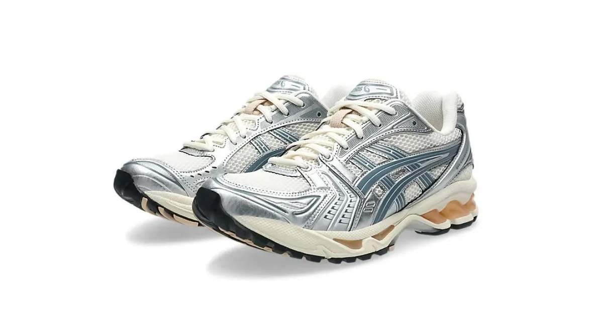 Asics Gel Kayano 14 Birch Pure Silver Teal Gold 1