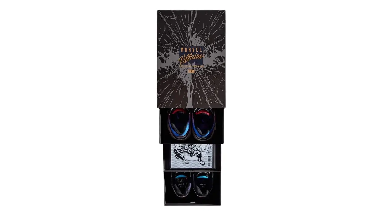 Asics Gt 2160 Kith Marvel Villains Spider Manvenom Battle Spectra Pack Sealed Box Comic Included 1