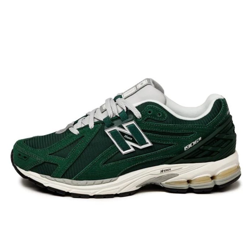 New Balance 1906r Green Suede Metallic Silver