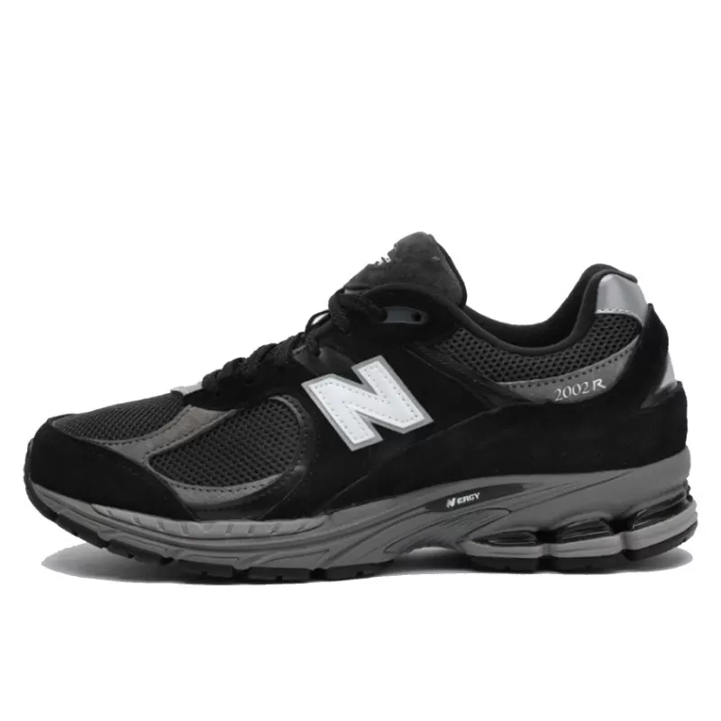 New Balance 2002r Black Dark Grey White