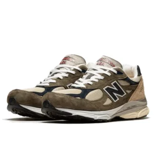 נעלי ניו באלאנס | New Balance 990 v3 Made In USA Green Cream