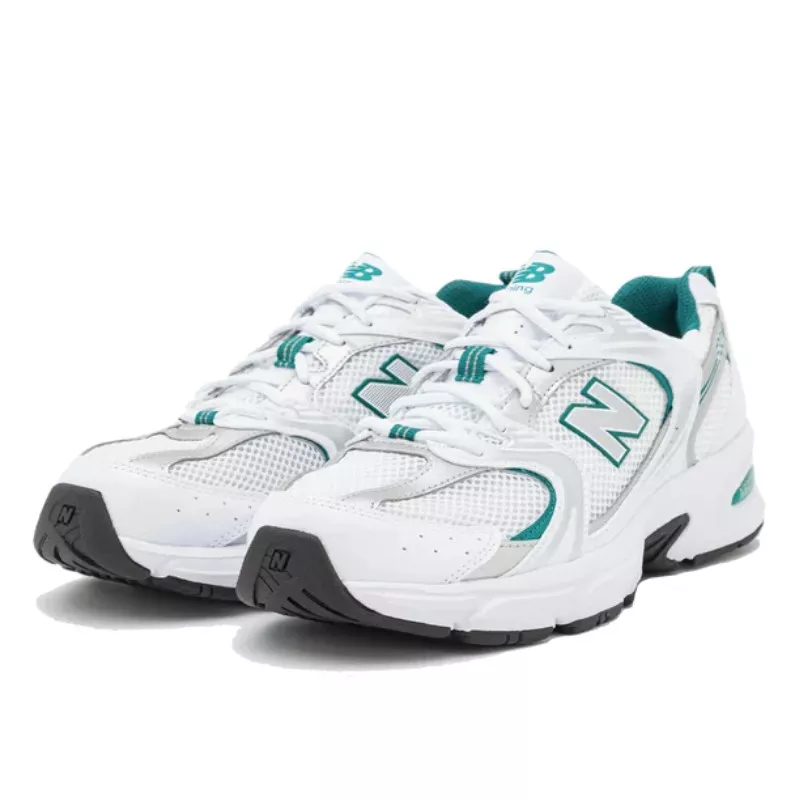 New Balance Mr 530 White Silver Metallic Green 1