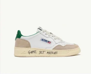 Autry White Gray Green “GAME SET MATCH”