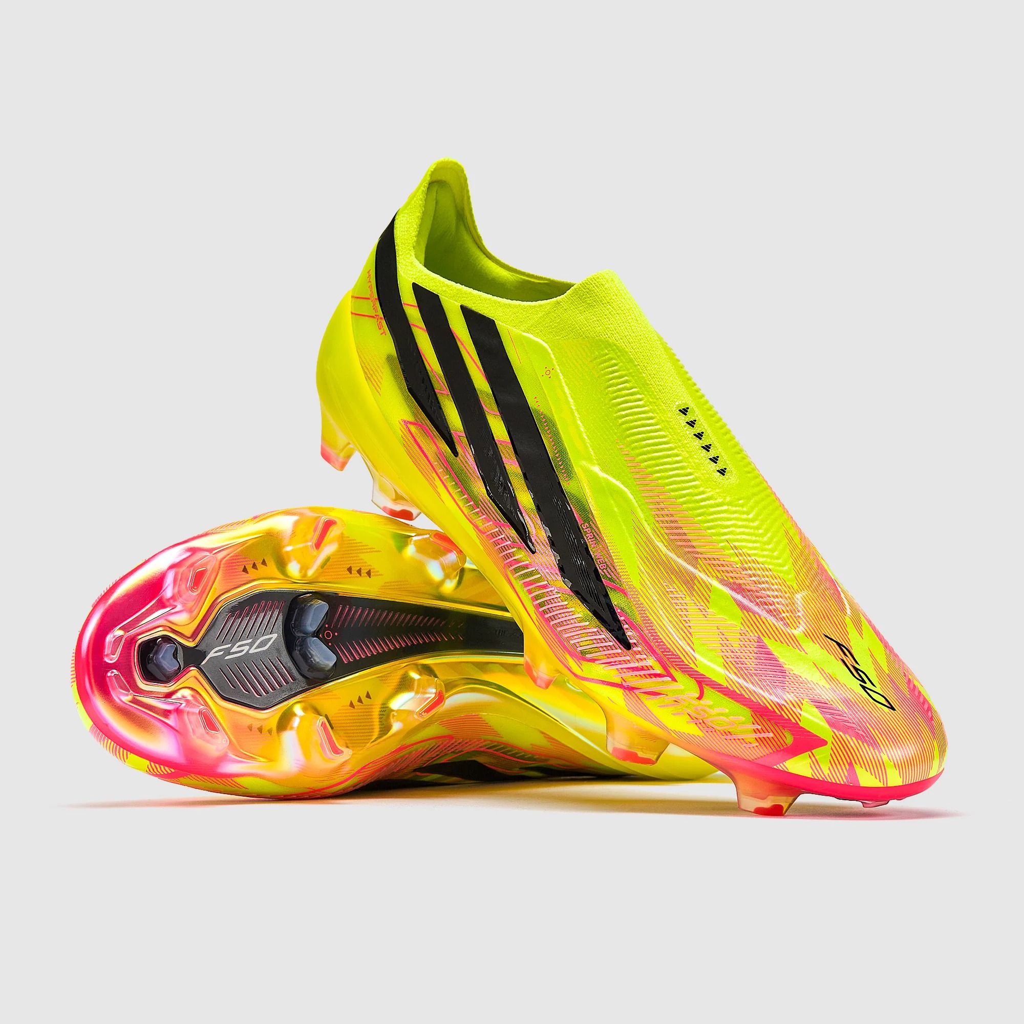 נעלי כדורגל אדידס – Adidas F50 Hyperfast Too Light Elite Laceless FG – תמונה 2
