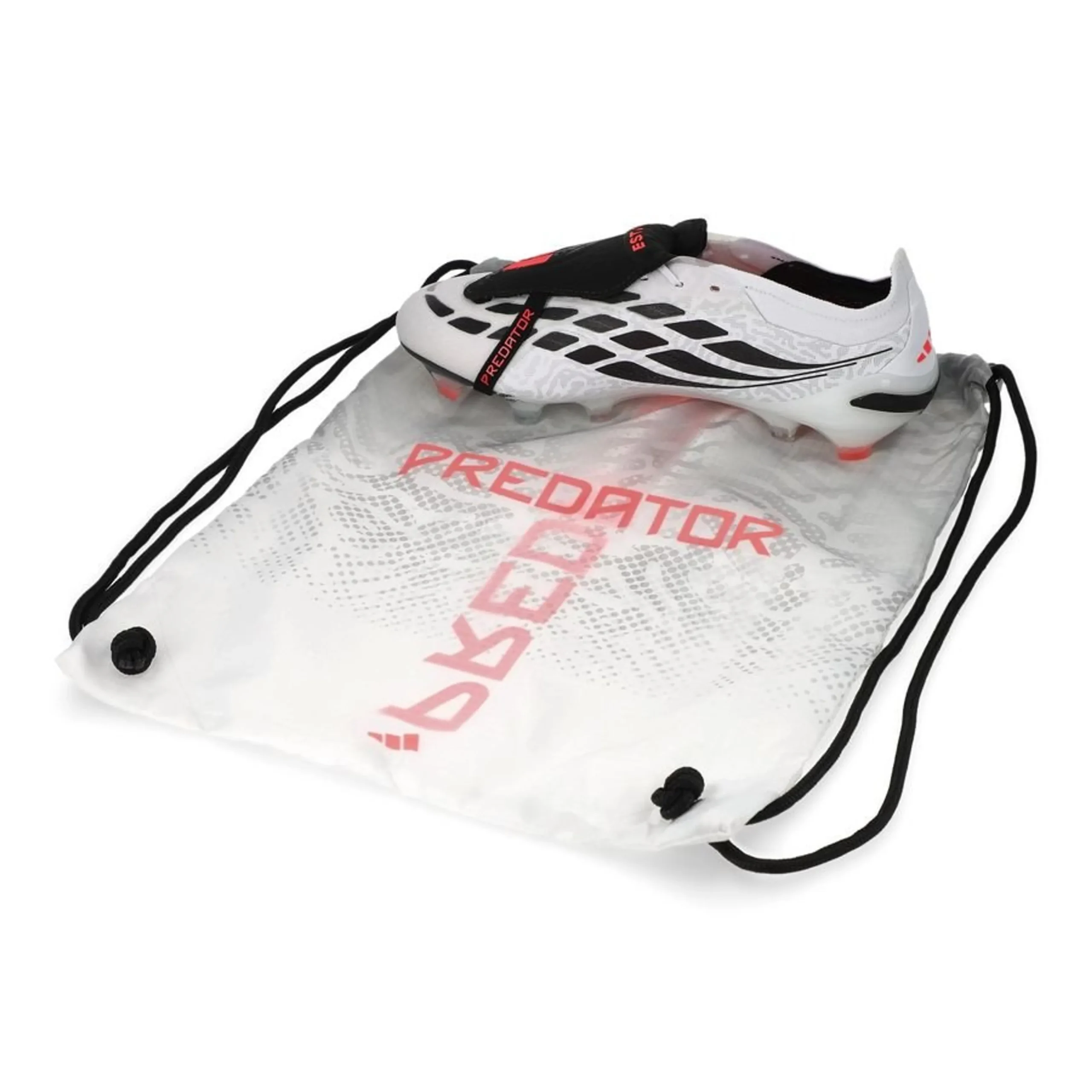 adidas Predator Elite Fold-over Tongue FG Chaos vs Control - Footwear White/Solar Turbo/Core Black – תמונה 3