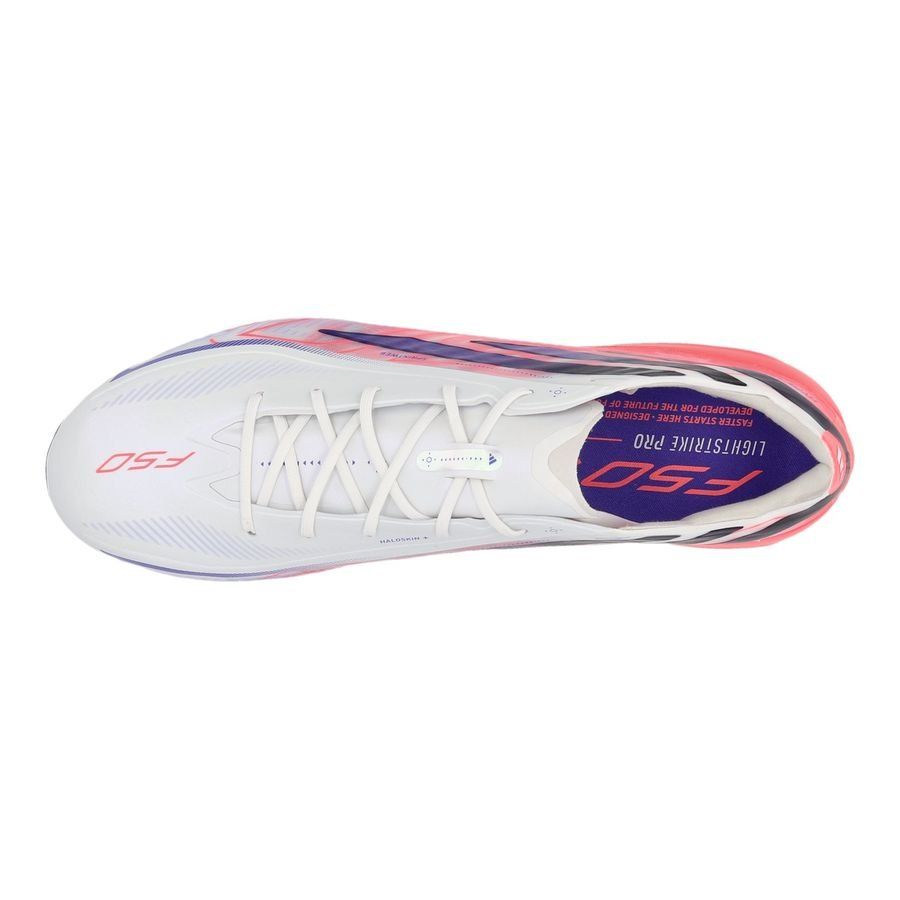 adidas F50 Hyperfast Elite SG Chaos vs Control - Footwear White/Solar Purple/Solar Turbo – תמונה 2