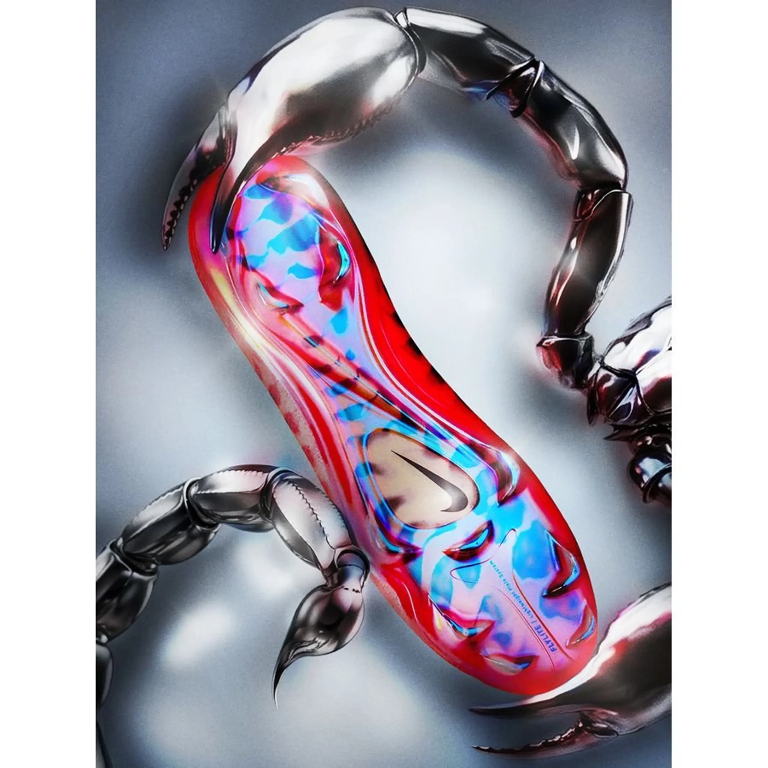 Nike Mercurial Vapor 17 Elite FG Scorpion - Blue/Red/Silver Metallic LIMITED EDITION – תמונה 7