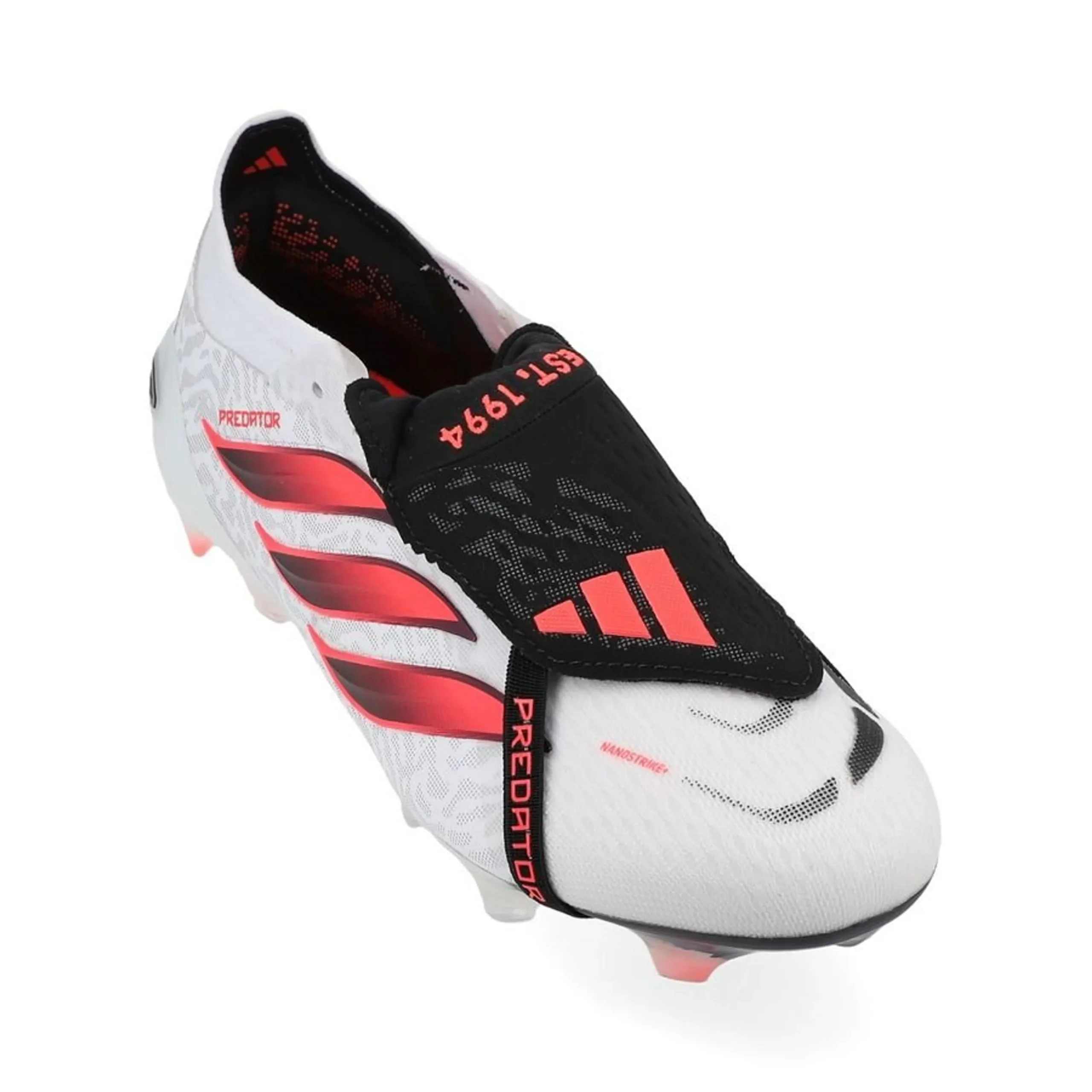 adidas Predator Elite Fold-over Tongue FG Chaos vs Control - Footwear White/Solar Turbo/Core Black – תמונה 4