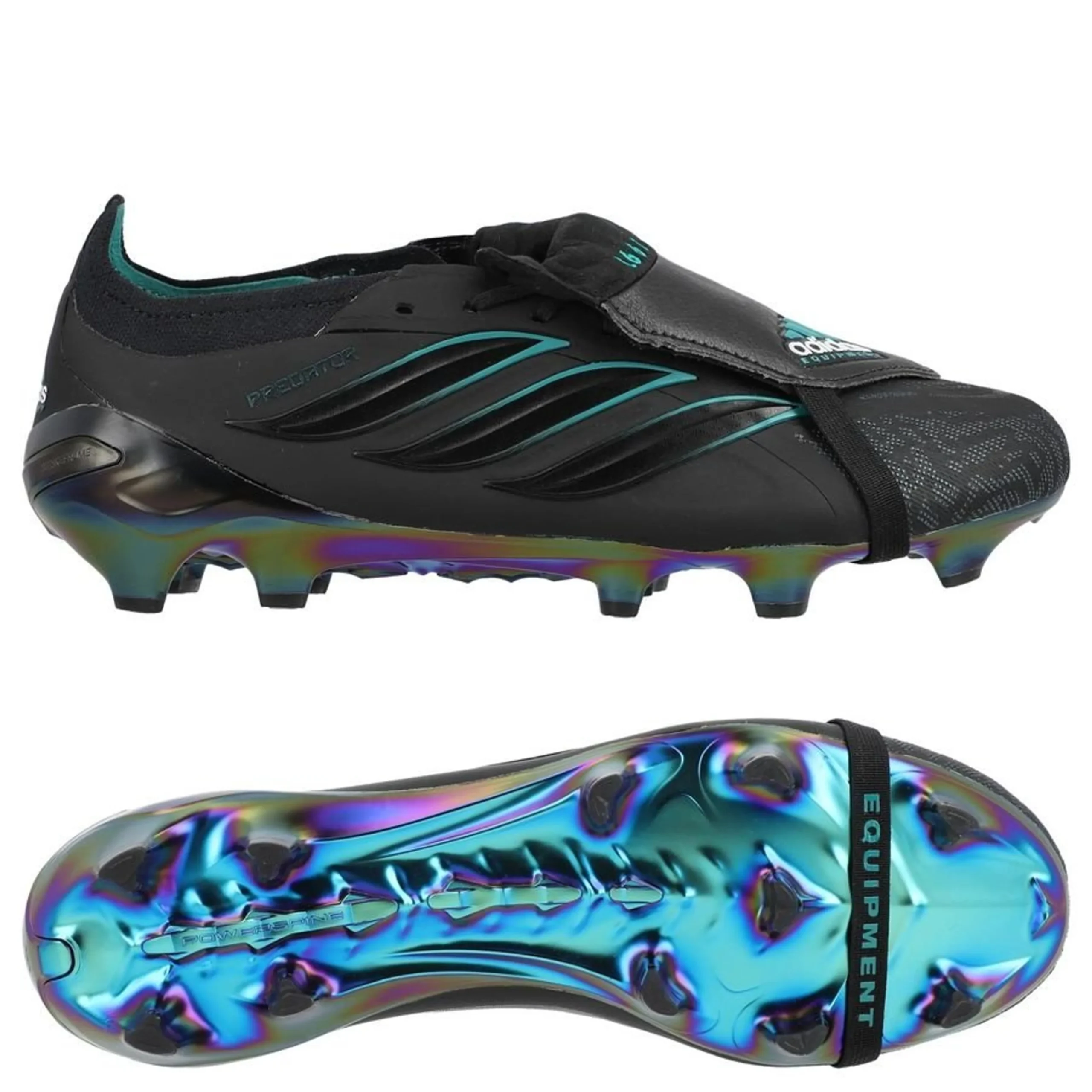 adidas Predator Elite Fold-over Tongue FG EQT - Core Black/Equipment Green LIMITED EDITION – תמונה 5