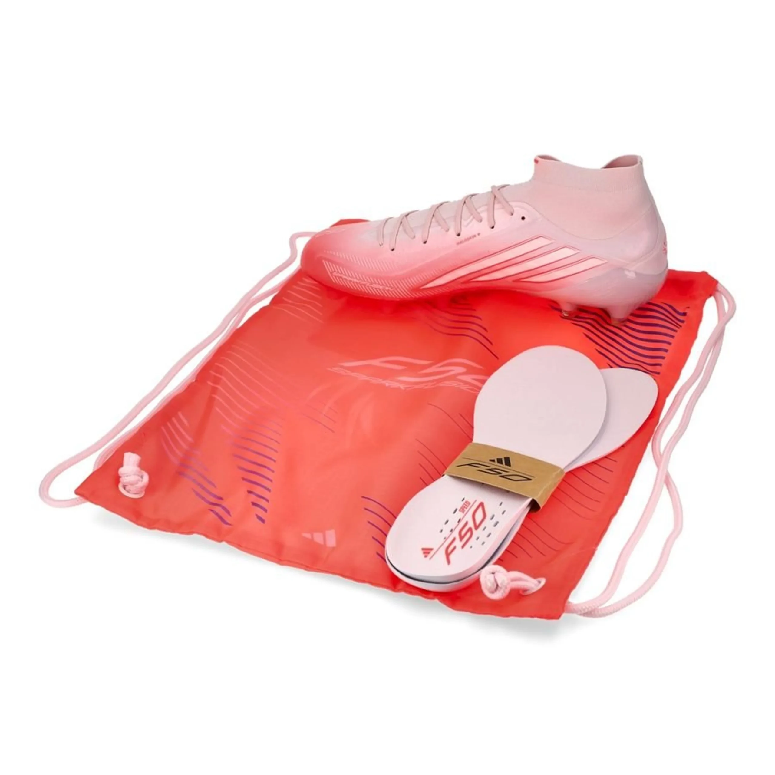 adidas F50 Sparkfusion Elite Mid Cut FG/AG Chaos vs Control - Solar Turbo/Footwear White Women – תמונה 2